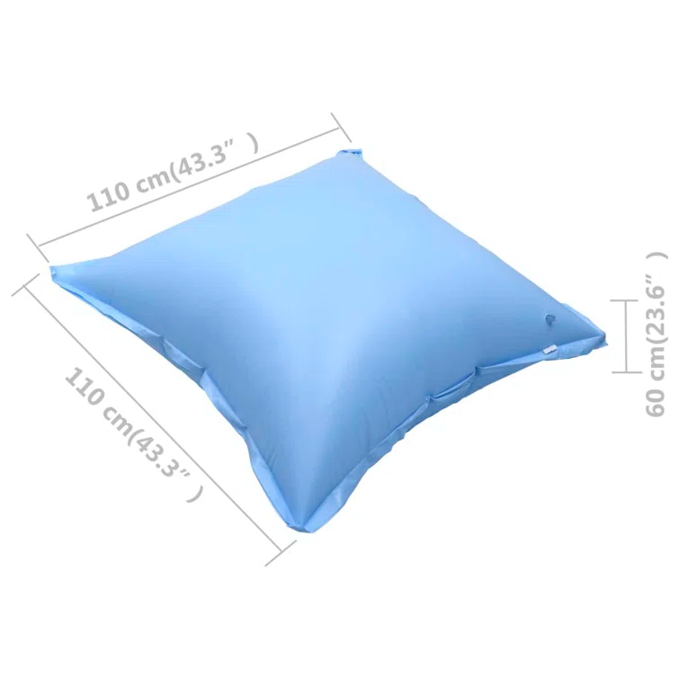 Arlmont & Co. Kennebunkport 46.9" D Hot Tub Cover in Blue (Set of 2)