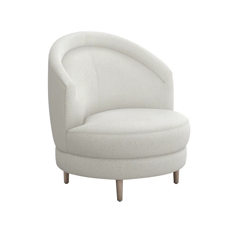 Interlude Capri Upholstered Swivel Barrel Chair