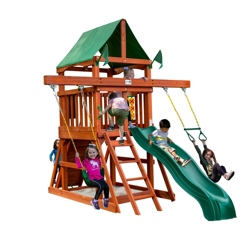 Gorilla Playsets Five Star Space Saver II Swing Set