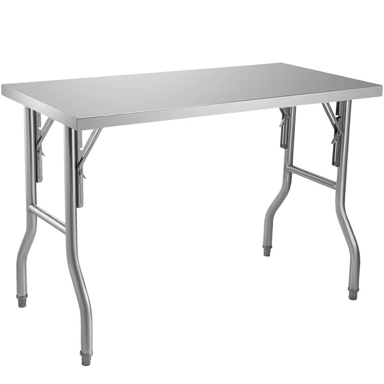 VEVOR VEVOR Stainless Steel 48'' L x 24'' W x 33.5'' H Adjustable Work Table