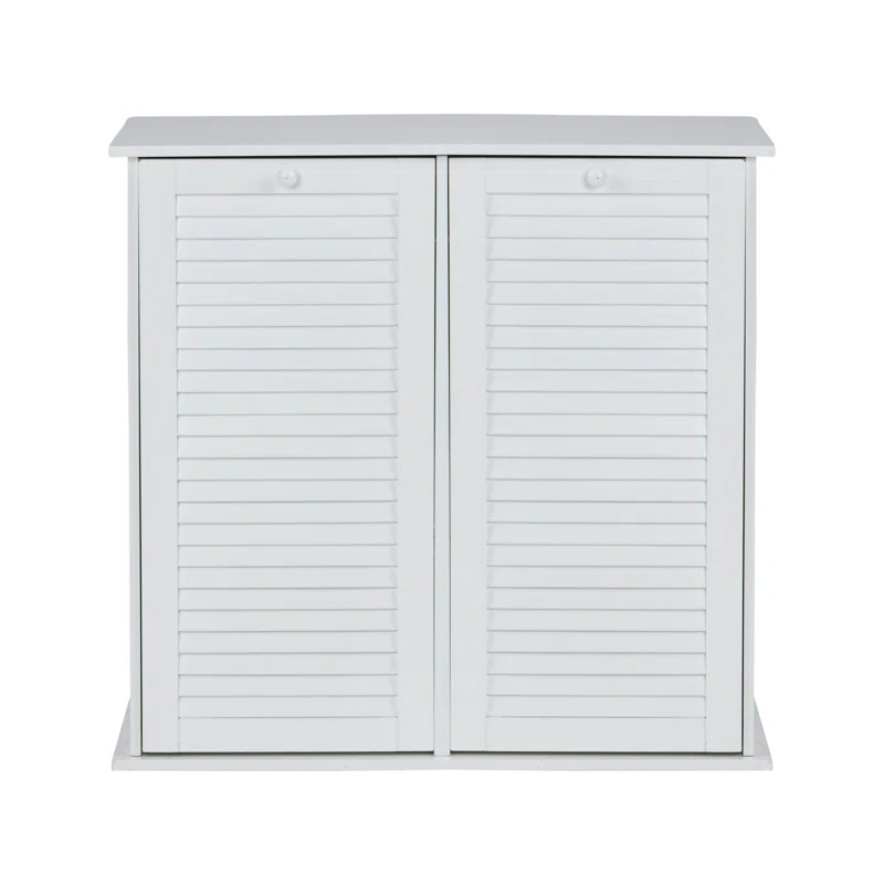 Tilt-out Cabinet Laundry Sorter with Shutter Front