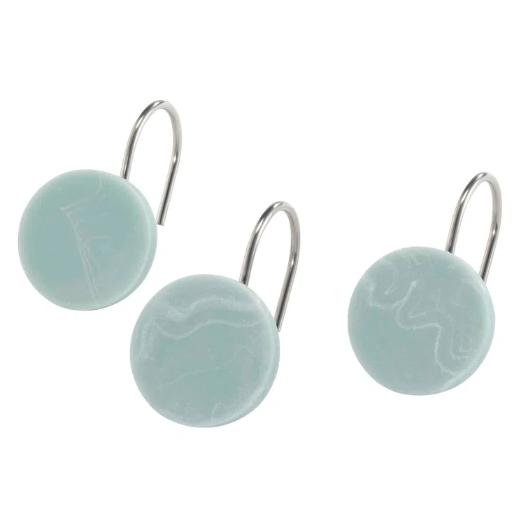 Nicole Miller Home Kendall Tan Shower Curtain Hook (Set of 12)