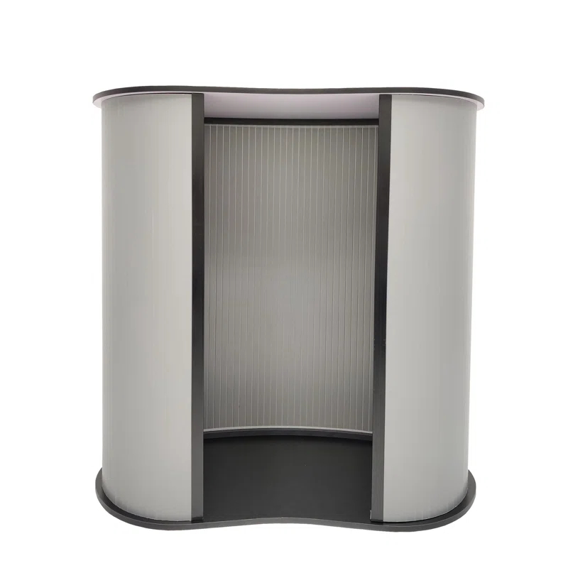 Portable Lightweight Tradeshow Podium Lectern Pulpit Economy Event Party Wedding White or Black