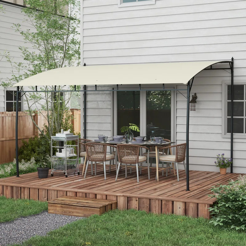 Outsunny UV-Resistant 13 Ft. W x 10 Ft. D Steel Patio Gazebo