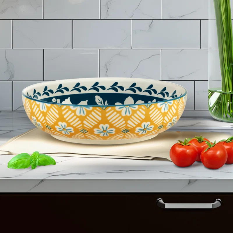 Certified International Panache Set of 6 Soup Pasta Bowl 6 asst 9.25in Diam x 2.25in 40oz (Set of 6)