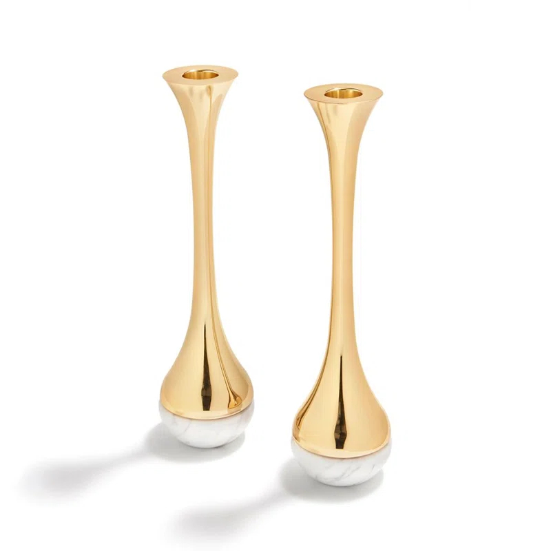 Anna New York 2.75'' H Tabletop Candlestick (Set of 2)