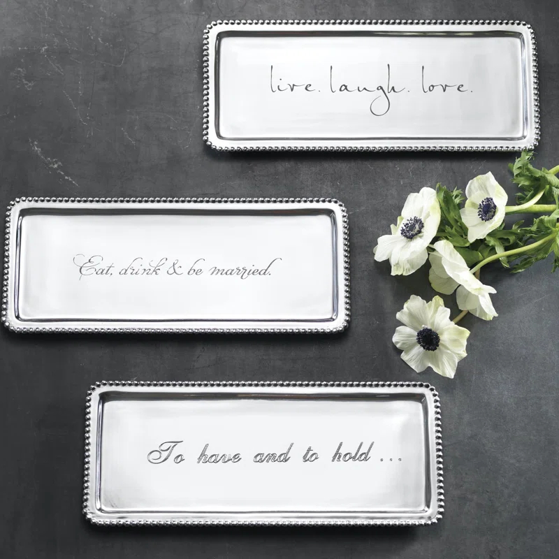 Mariposa Statements Aluminum Tray