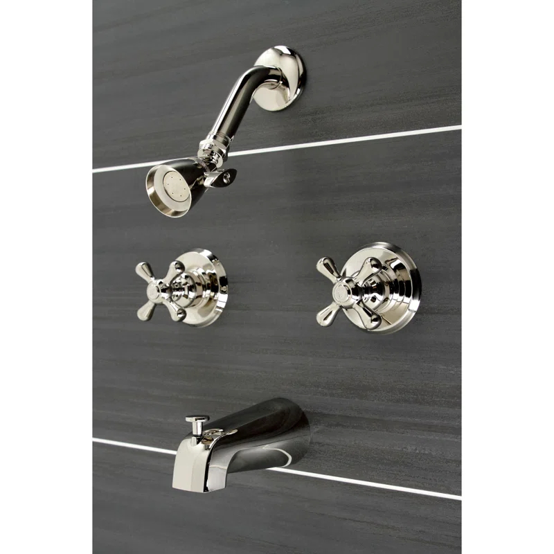 Kingston Brass KB245AX Kingston Brass Victorian Double-Handle Tub and Shower Faucet