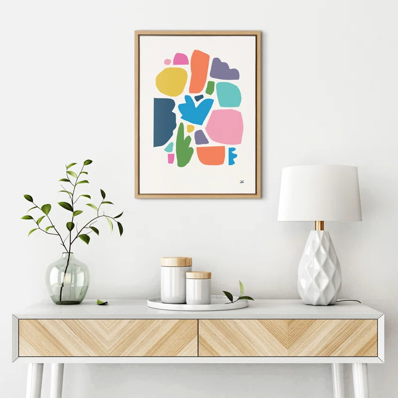George Oliver Summer Love Songs by Kelly Knaga - Floater Frame Painting on Canvas | Wayfair