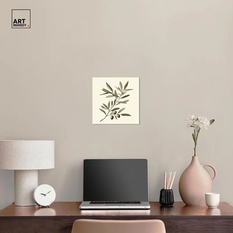 Art Remedy Olive Branch Ballet I Canvas Vintage Botanic Art by Art Remedy | Wayfair
