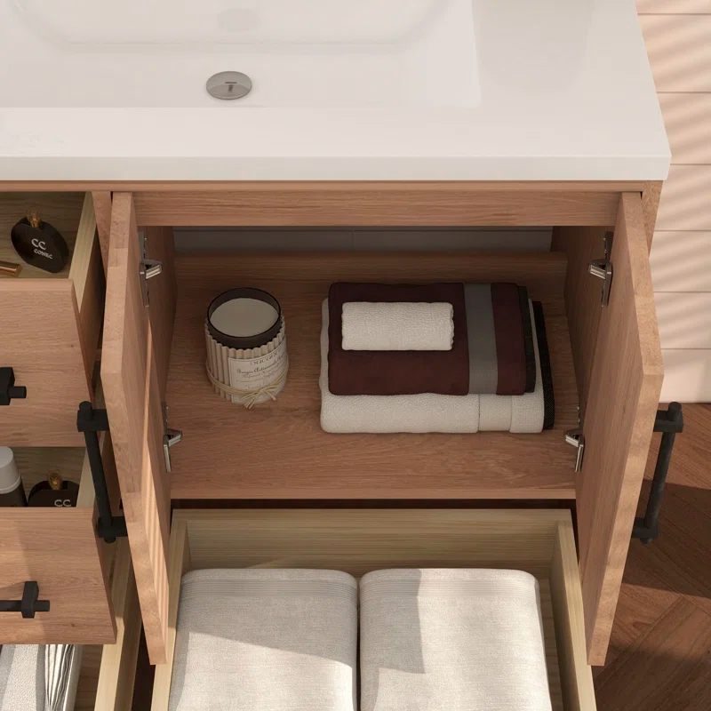 Victoria 35.4'' Single Bathroom Vanity with Acrylic Top