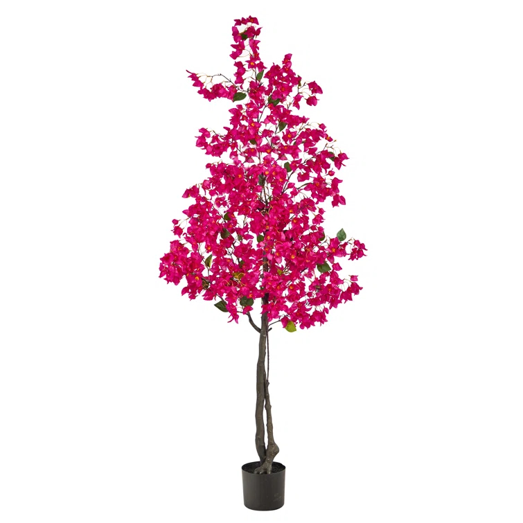 Primrue Faux Flowering Tree in Planter