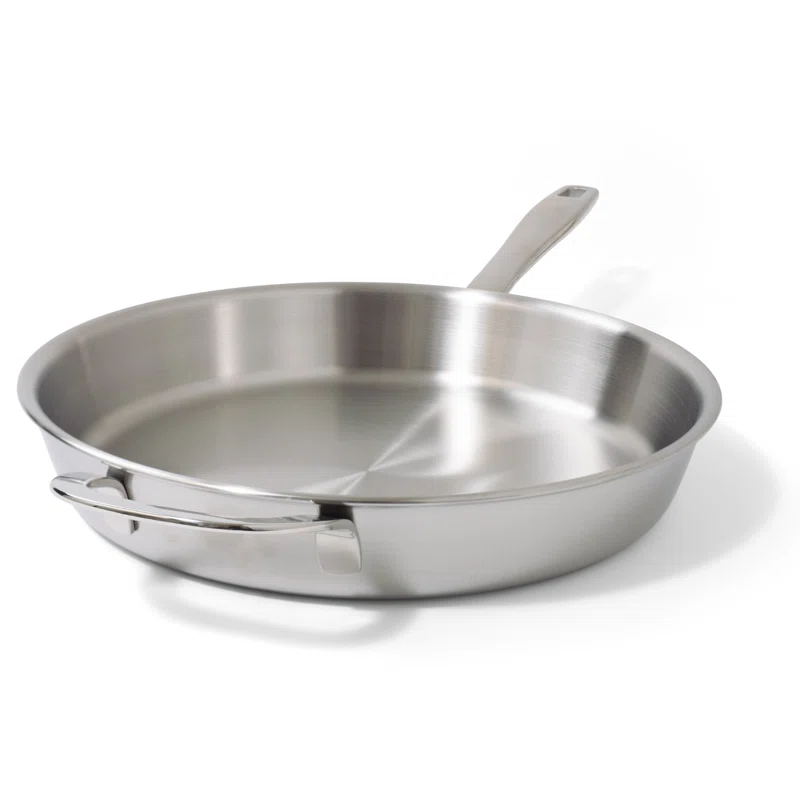 Alva Alva Maestro Premium 5-Ply Stainless Steel Frying Pan - Polished Stainless Steel