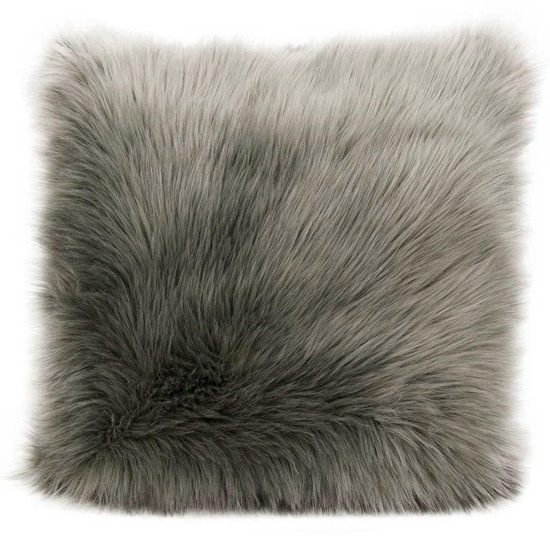 Mina Victory Faux Fur Throw Pillow