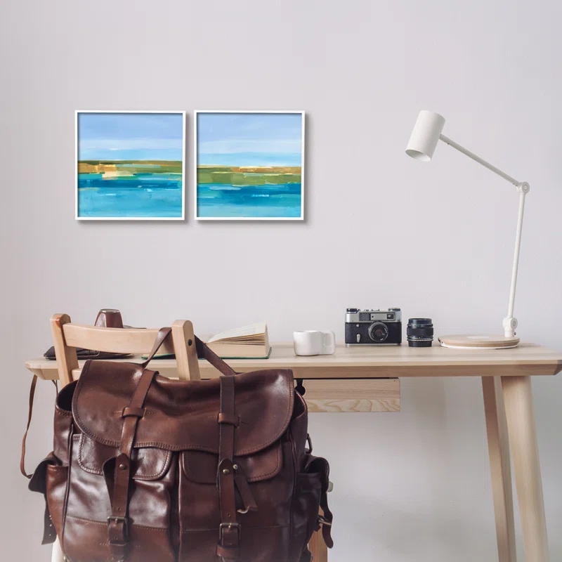 Stupell Industries A2-600-Giclee " Abstract Ocean " by Ethan Harper 2 - Pieces Painting Print