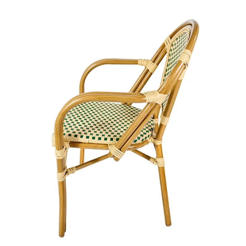 Chivari French With Arms Patio Dining Chair by Chivari (Set of 2)