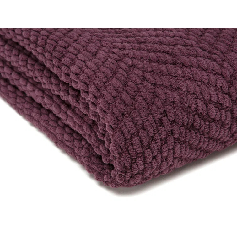 Chanasya Textured Knitted Throw