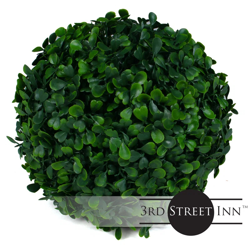 3rd Street Inn 7'' Faux Boxwood Topiary