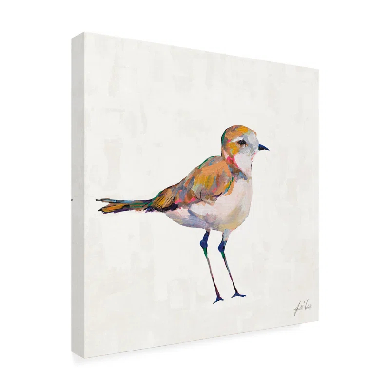 Red Barrel Studio® " Coastal Plover III Linen " by Jeanette Vertentes