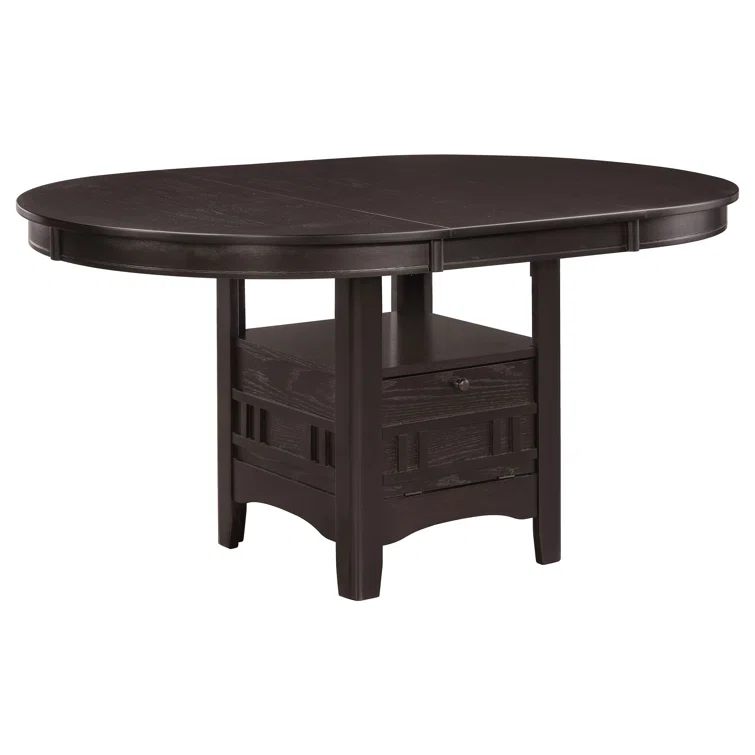 Coaster Furniture Coaster Furniture Lavon Oval Extension Leaf Dining Table Espresso