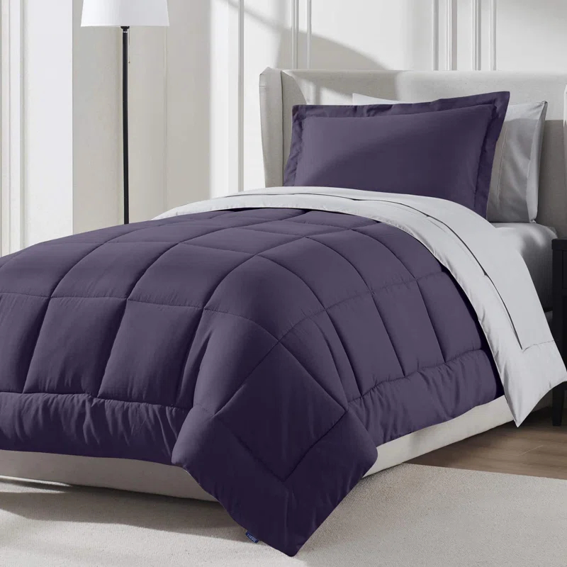 Nestl Bed-in-A-Bag Reversible Comforter Set with Bed Sheets
