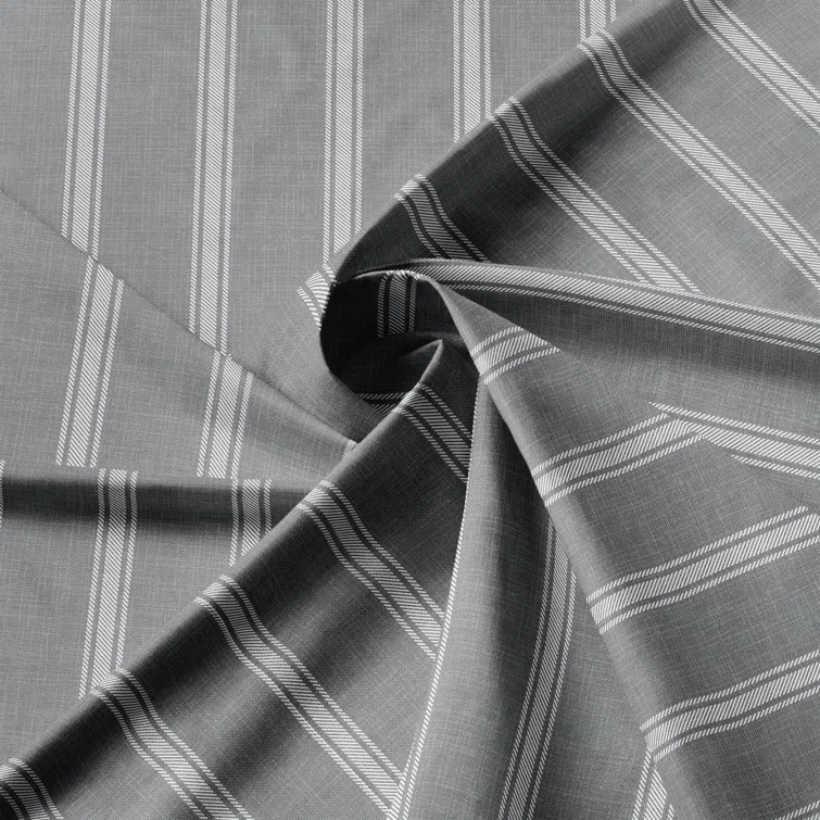 Shay Full Gray Cotton Comforter Set with Bonus Pillows