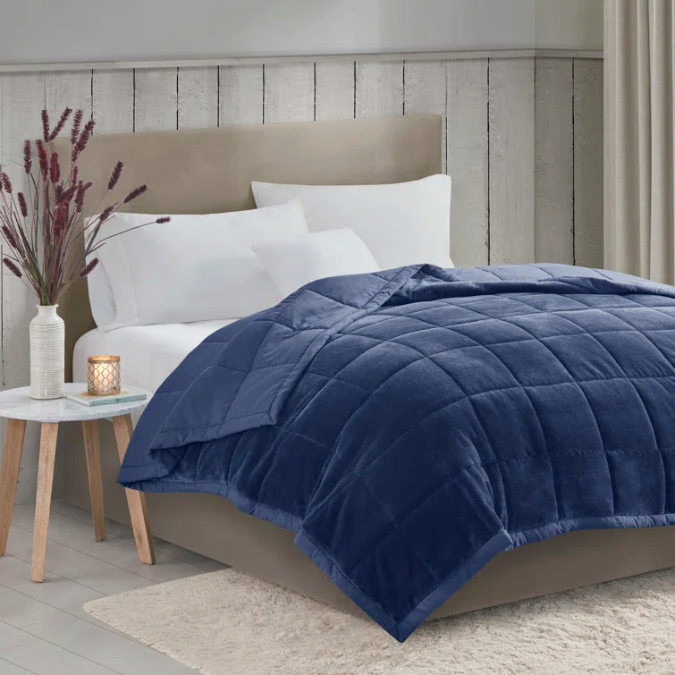 Madison Park Coleman Reversible HeiQ Smart Temperature Down Alternative Blanket