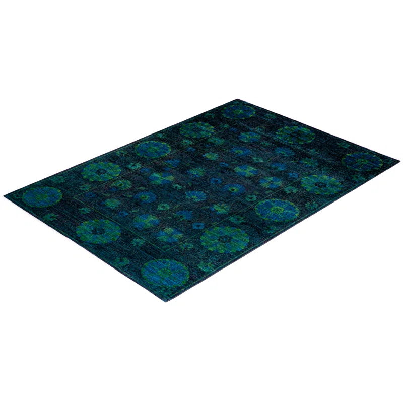 The Twillery Co.® Haydon Hand Knotted Wool Contemporary Red Area Rug 6' 1" x 8' 10"