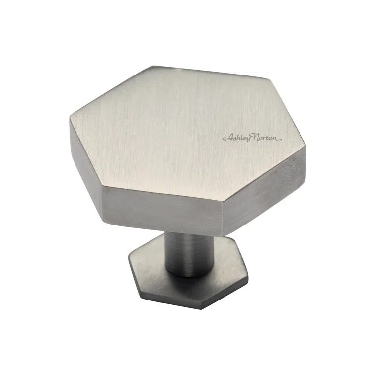 Ashley Norton Oversized Hex 1 3/4" Length Geometric Knob