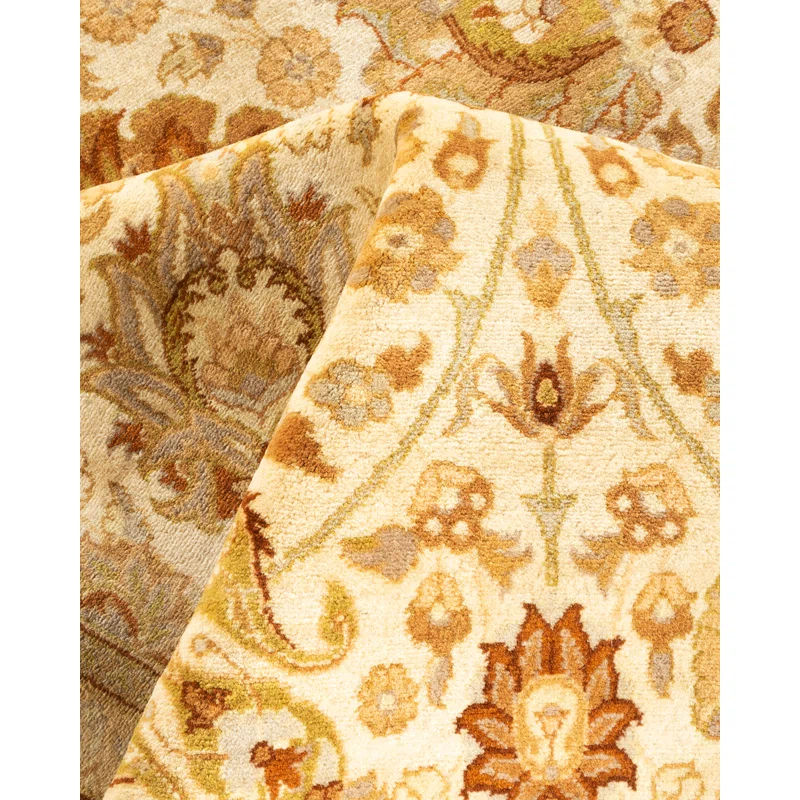 Solo Rugs One-of-a-Kind 6' 2" X 9' 2" 2000s Wool Area Rug Ivory