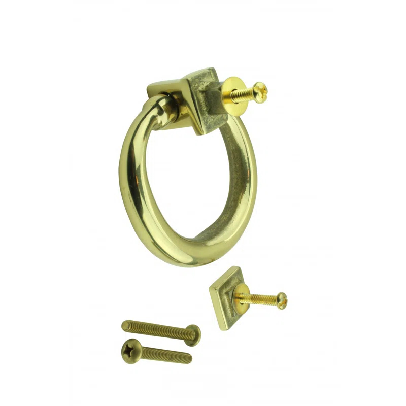 Ring Entry Solid Brass Door Knocker Antique Circular Brass Renovators Supply