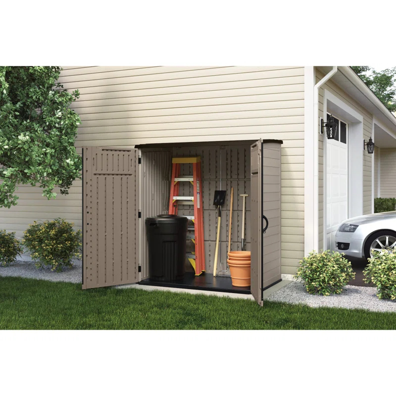 Suncast Suncast 6 ft. W x 4 ft. D Resin Vertical Tool Shed