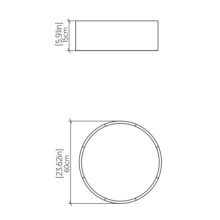 Blonde Freijo 31.2'' LED Flush Mount Ceiling Light