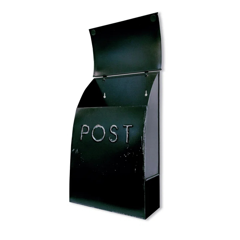 Milano Pointed Post Wall Mounted Mailbox