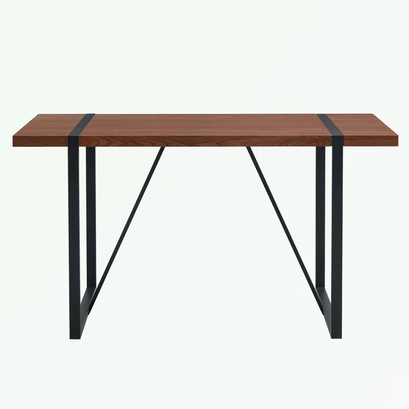 Rectangular Dining Table with MDF tabletop and metal legs