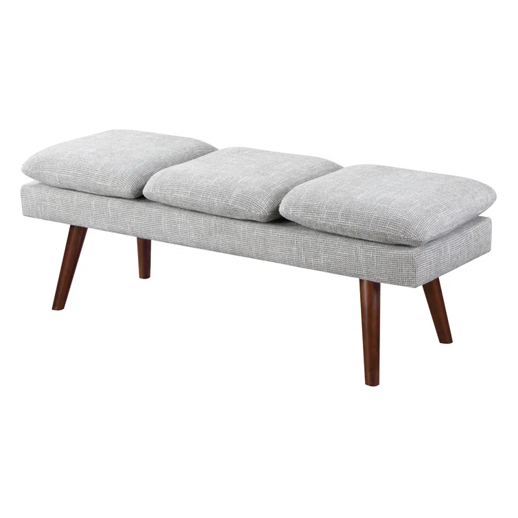 George Oliver Raynika 54" Mid-Century Bench