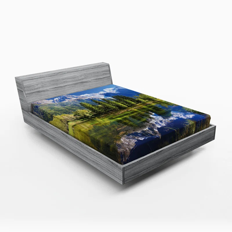 Ambesonne Microfiber Fitted Sheet