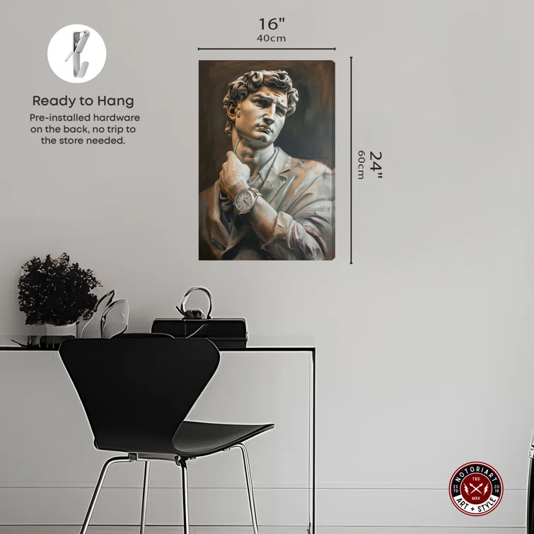 Notori Art Notoriart Classy Sculpture Framed Style 1 Piece Canvas Wall Art