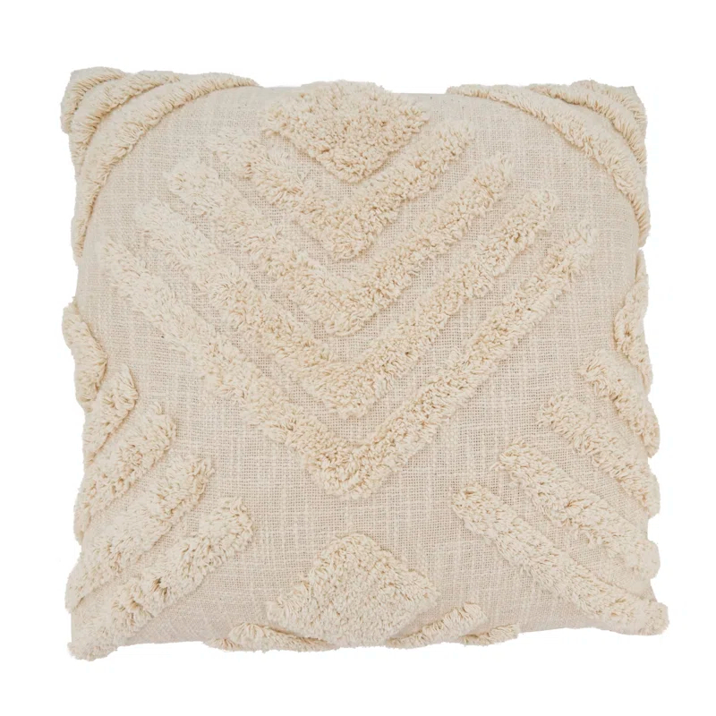 Saro Jenae Collection Cotton Pillow Cover