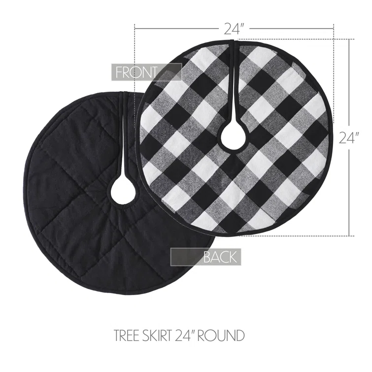 VHC Brands Annie Buffalo Check Cotton Tree Skirt
