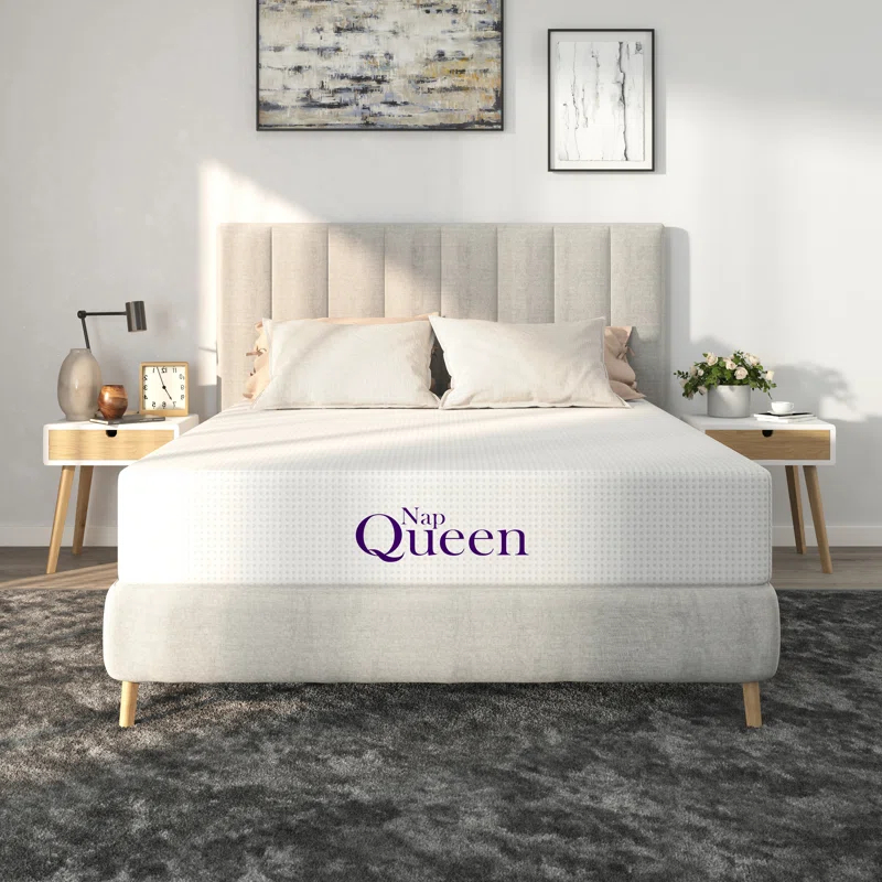 Nap Queen Charlotte, Bamboo Charcoal Infused Medium Firm Memory Foam Mattress & Reviews | Wayfair