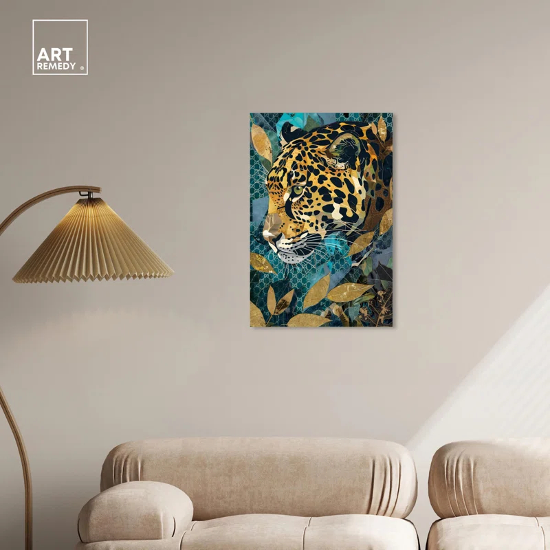 Art Remedy Enter Cheetah Canvas Miami Inspired Art Prints by Art Remedy