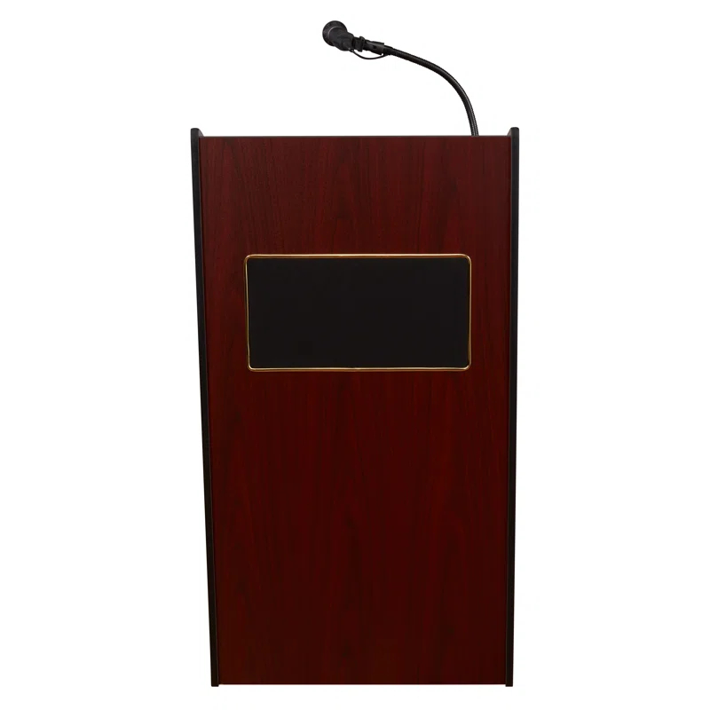 Wireless Lectern Combo 46'' Tabletop Lectern with Storage