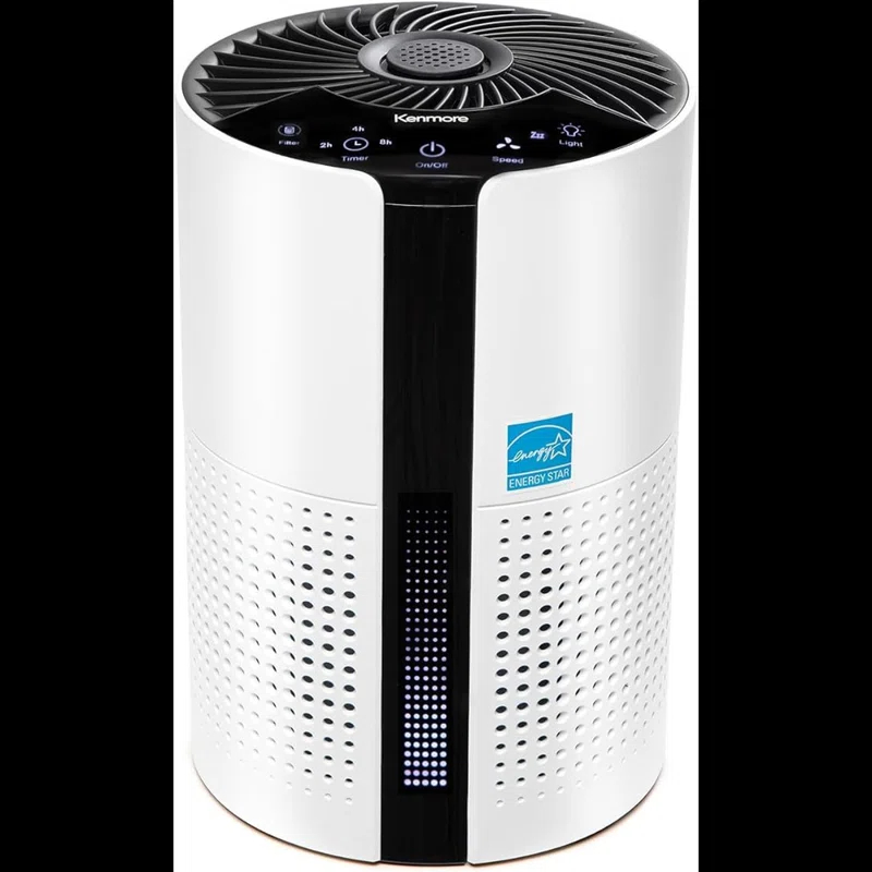 Invenitiah Kenmore PM1010 Air Purifiers For Bedroom Up To 348 Sq.Foot With H13 True HEPA Filter, Child Lock, Sleep Mode And Ambient Light For Small Rooms