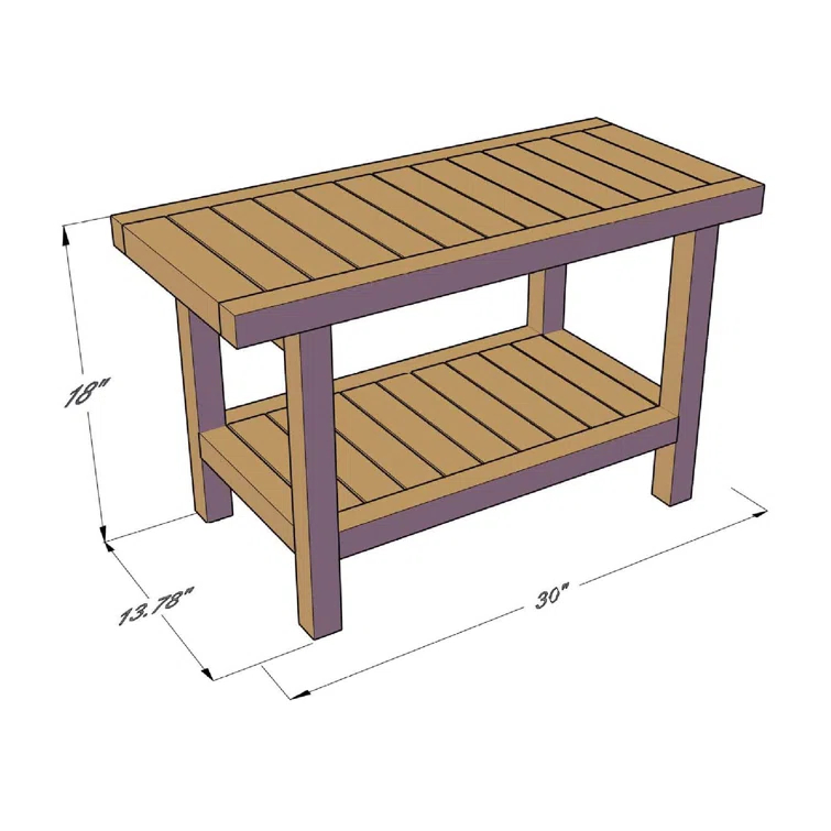 Aqua Teak Spa Teak Shower Bench