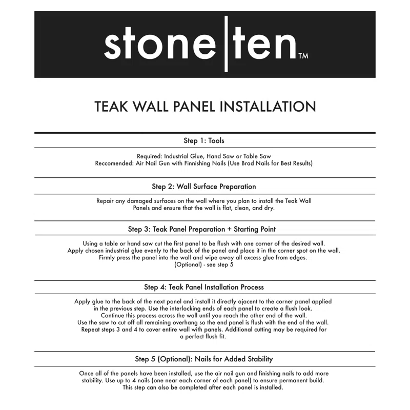 Stone Ten 7" x 21.25" Reclaimed Wood Wall Paneling (12-pack) (Set of 12)