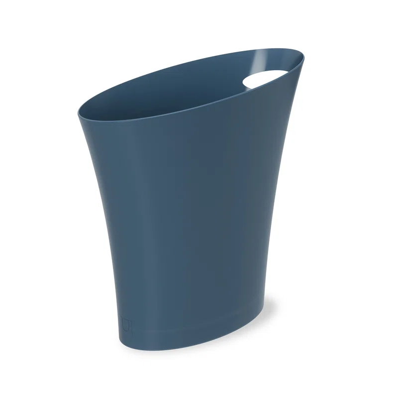 Skinny Plastic Open Waste Basket - 2 Gallons