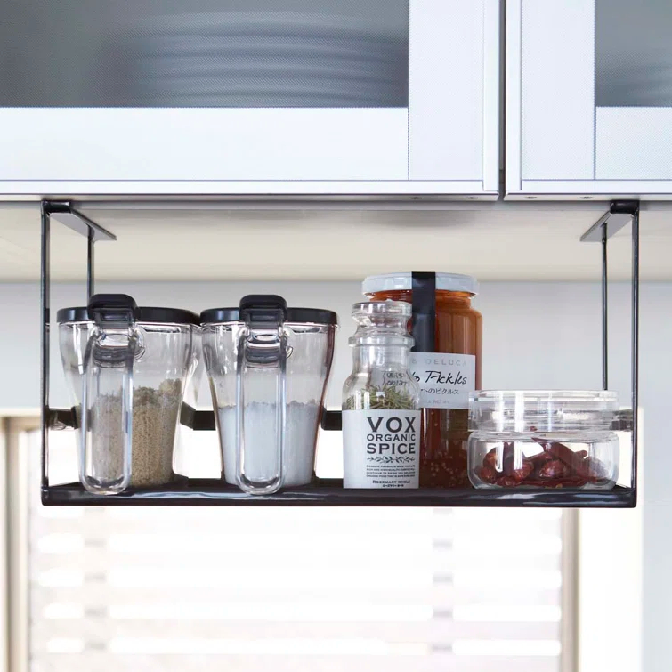 Yamazaki Home Yamazaki Home Under Shelf Spice Rack And Organizer For Kitchen Cabinets, Steel, Undershelf