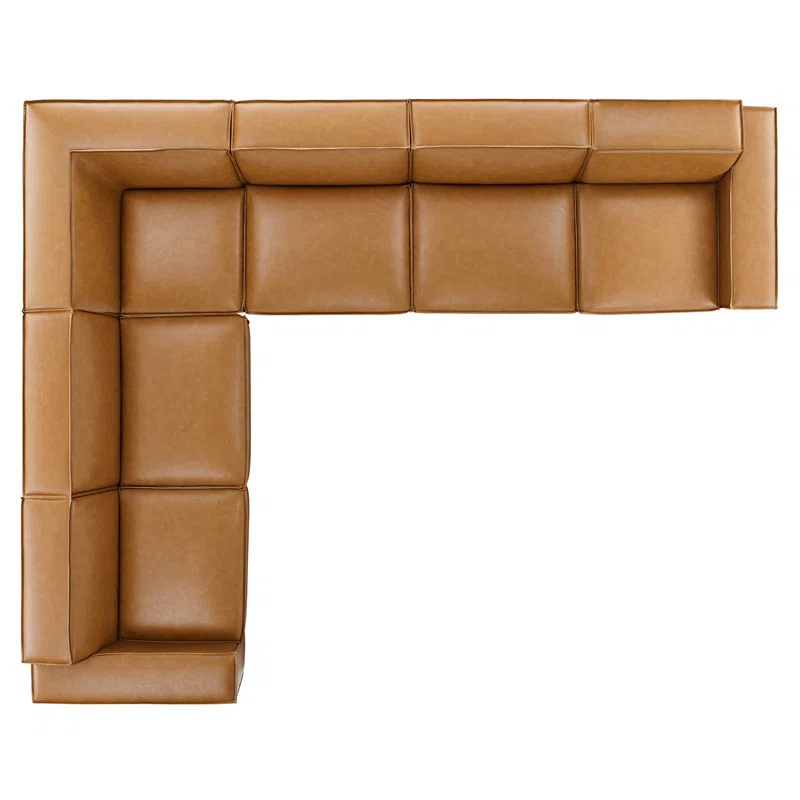 Modway Modway Restore 6-Piece Vegan Leather Sectional Sofa