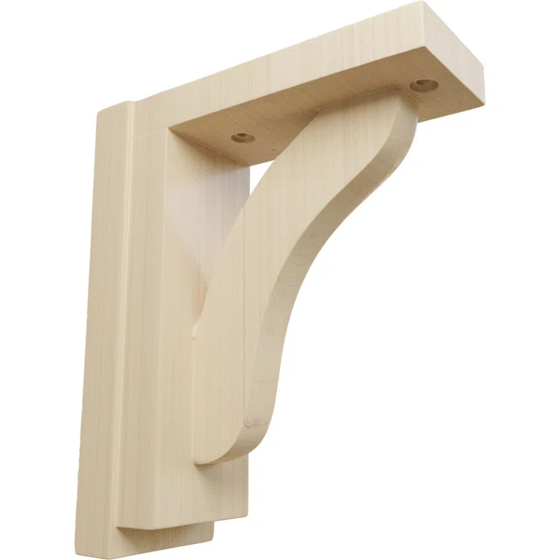 Ekena Millwork Reese H 2.5'' W D Wood Bracket / Corbel